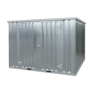 CONTENEUR DEMONTABLE 3 X 2 MÈTRES PORTE DOUBLE CÔTÉ LONG