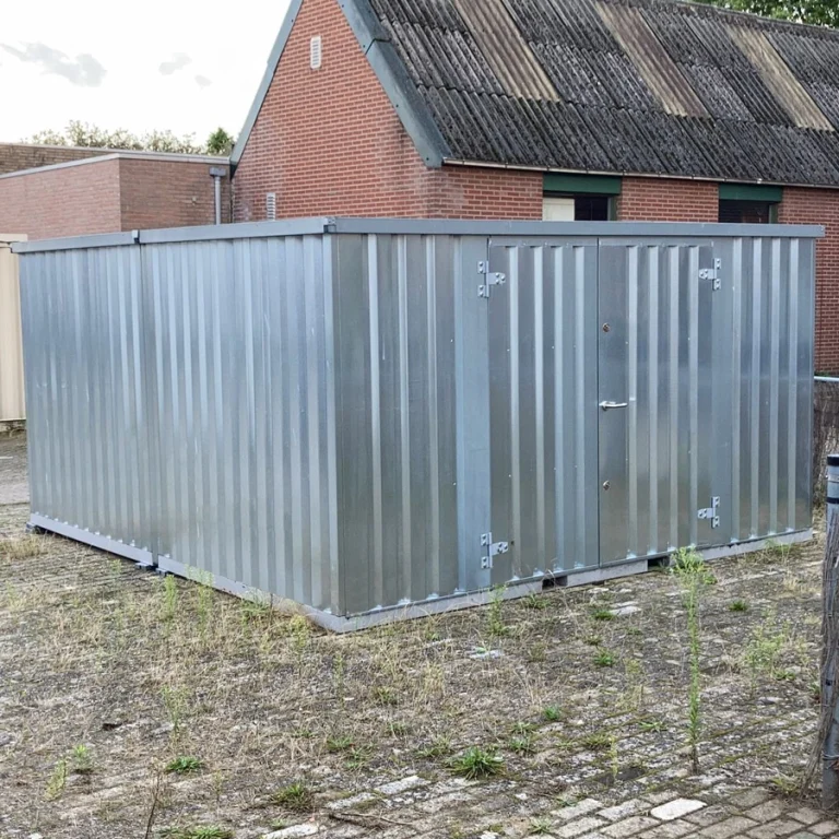 Grand Conteneur Démontable Combiné 6 x 3 m – 3 Doubles Portes (18 m²)
