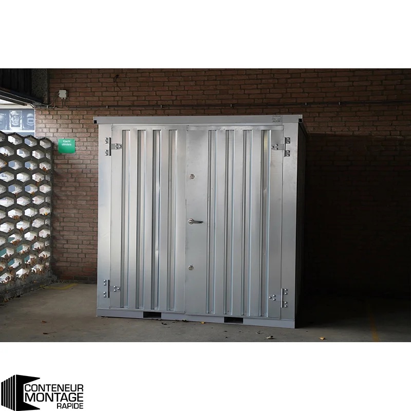 Conteneur Démontable 2 x 2 m Galvanisé – Double Porte · Série Pro (3,7 m²) – Image 2